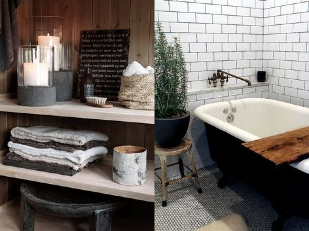 rustic and bohemian bathroom inspiration for lovefromberlin.net found on pinterest
