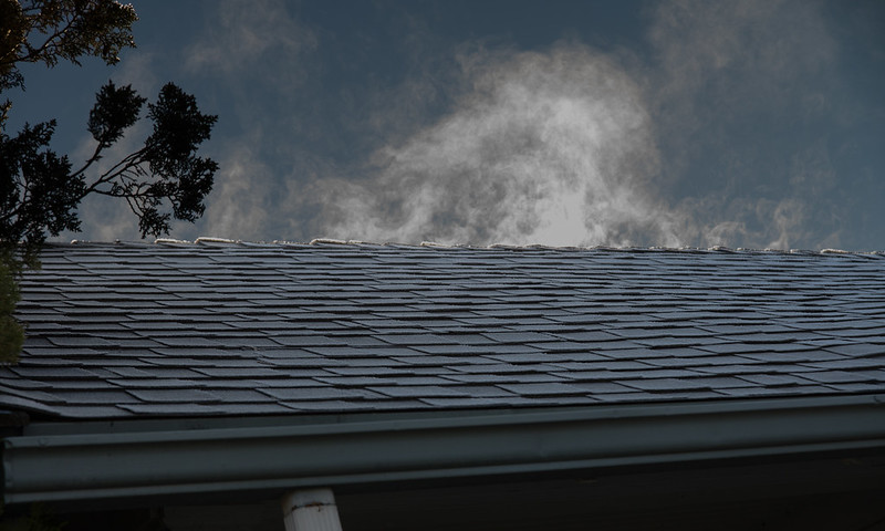 Frost Evaporating Off Roof