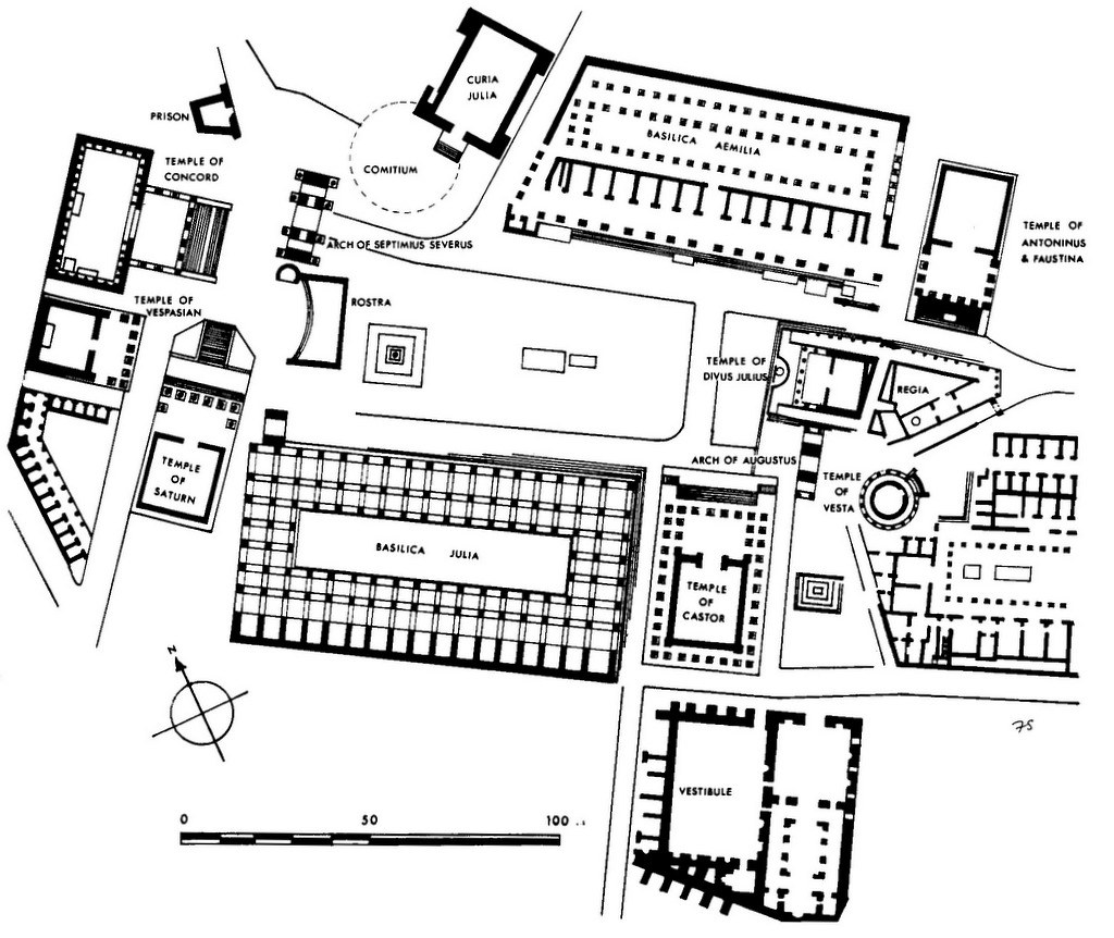 DOC114/14193 Plan of the Forum Romanum, Rome Fig. 27