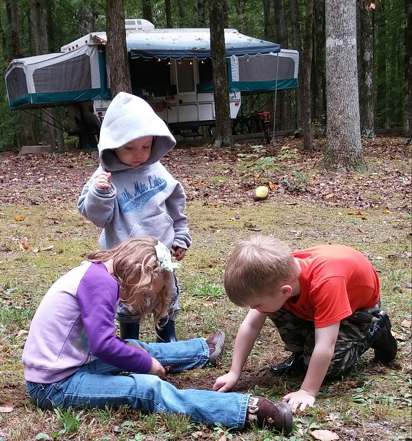 Grandkids enjoy playing at the family campground.