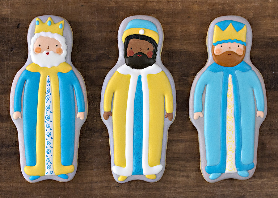 galletas de Navidad decoradas Reyes Magos