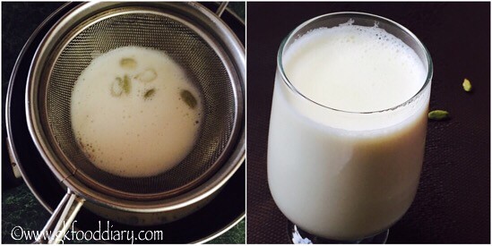 Cardamom Milk Recipe for Babies, Toddlers and Kids - step 3