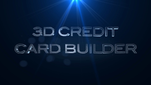 3d credit card builder
