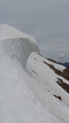 A gnarly cornice on the way to 10,344.