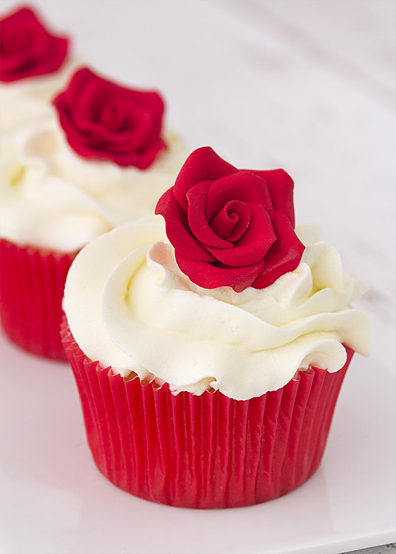 cupcakes con rosas