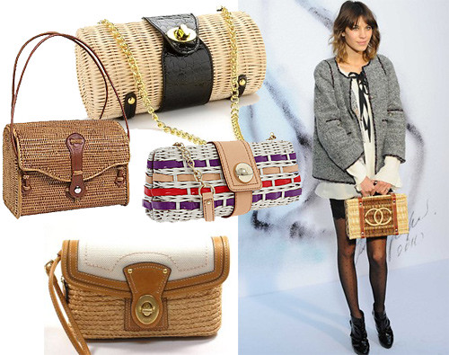 Gossip Girl summer love rattan handbags