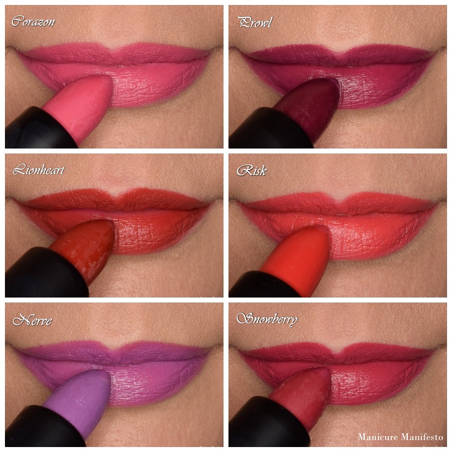 Howl Cosmetics lipstick swatches