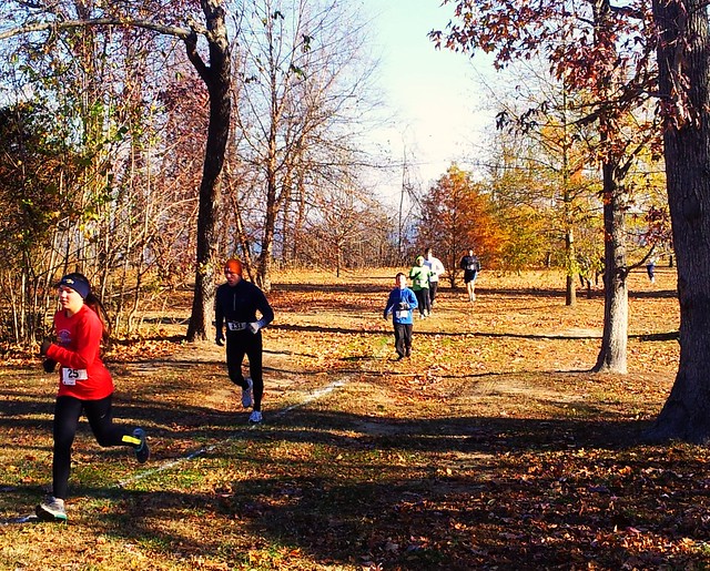Runners on the trail At Westmoreland State Park, Virginia