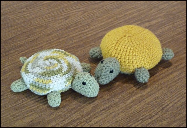 crocheted turtles