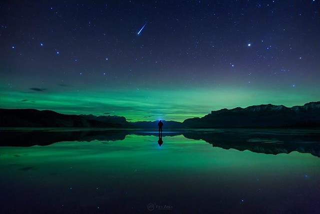 "Lucky Stars" A timely self-portrait I took a few nights ago in Jasper National Park. I saw many Orionids while being out at night but this is the only meteor I was able to catch on camera. For those who are keen to delve into astrophotography, Dave Brosh