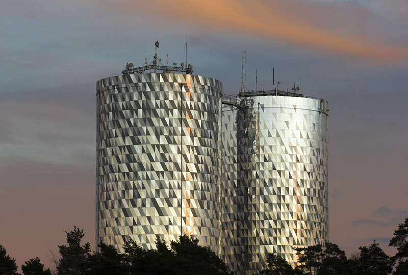 Towers during Sunset