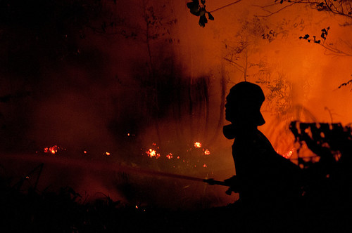 印尼的森林大火。圖片來源：CIFOR。（CC BY-NC-SA 2.0）