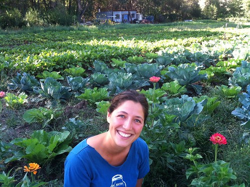 Jennie London at Sostenga Farm, which she managed in Española, New Mexico for two years. 
