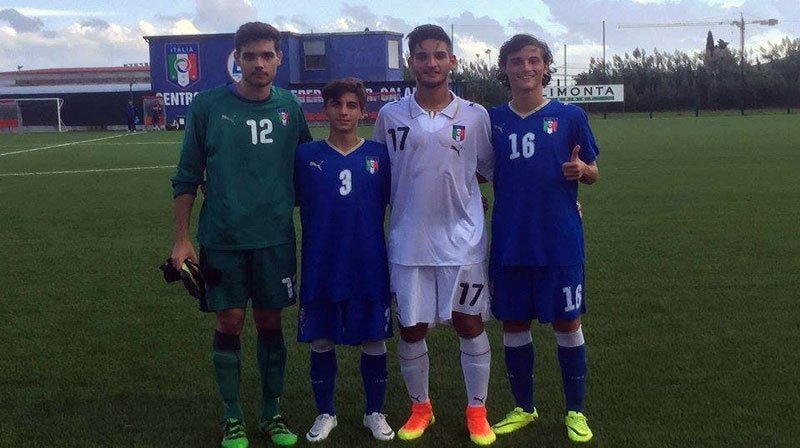 Ieri in gol tutti gli "azzurrini" dell'Under 17, Santoro, Distefano e Arena; inoltre, prima convocazione per il portiere Buemi, titolare degli Allievi Regionali.