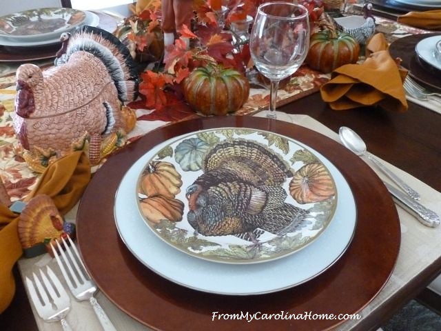 Thanksgiving Tablescape 2016 at From My Carolina Home
