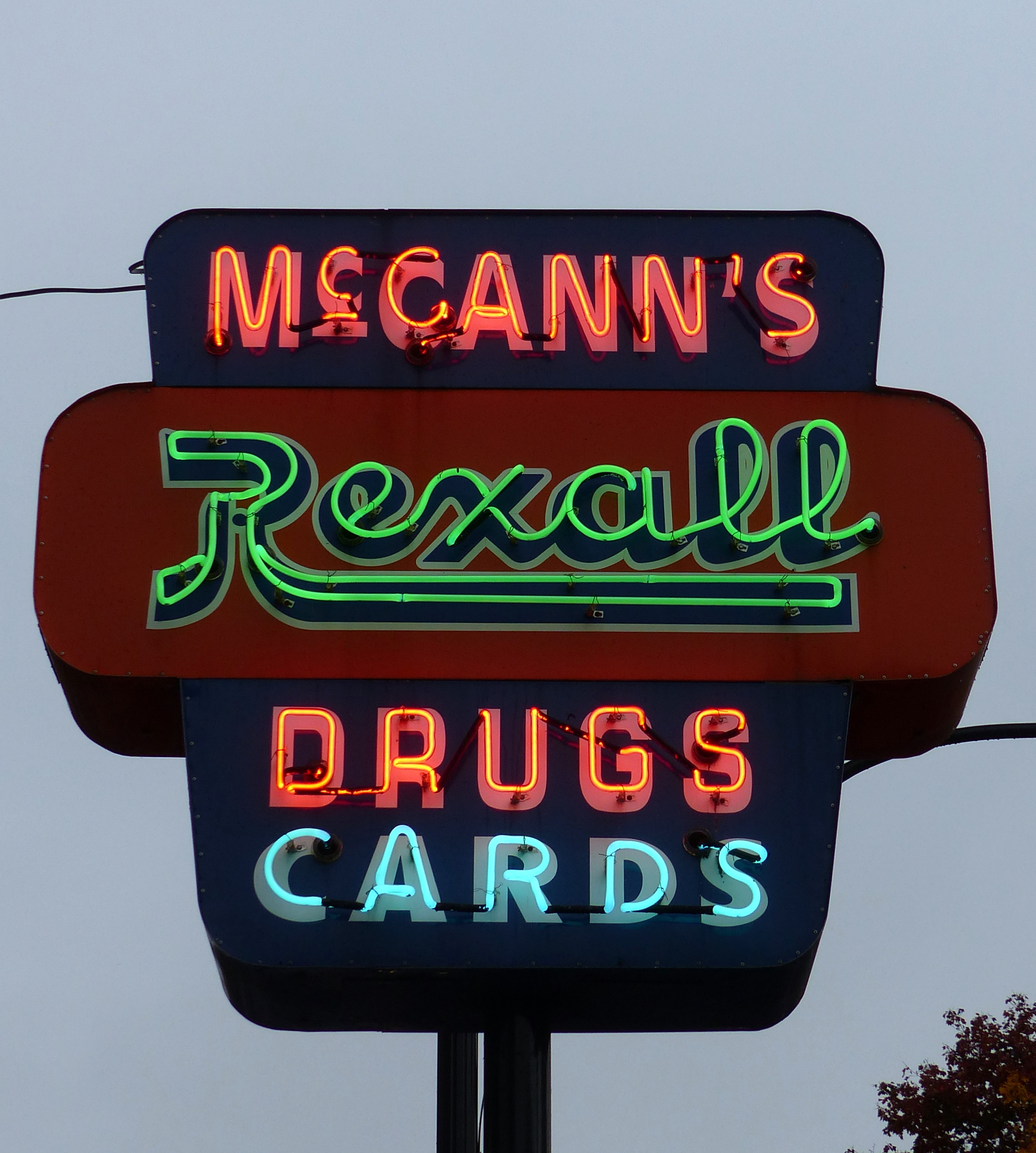 McCann's Rexall Pharmacy - 166 Main Street, Hudson Falls, New York U.S.A. - October 21, 2016