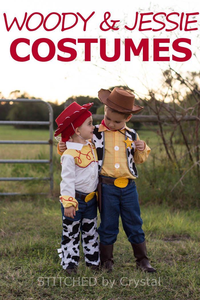 STITCHED by Crystal: Halloween 2015 - Woody and Jessie