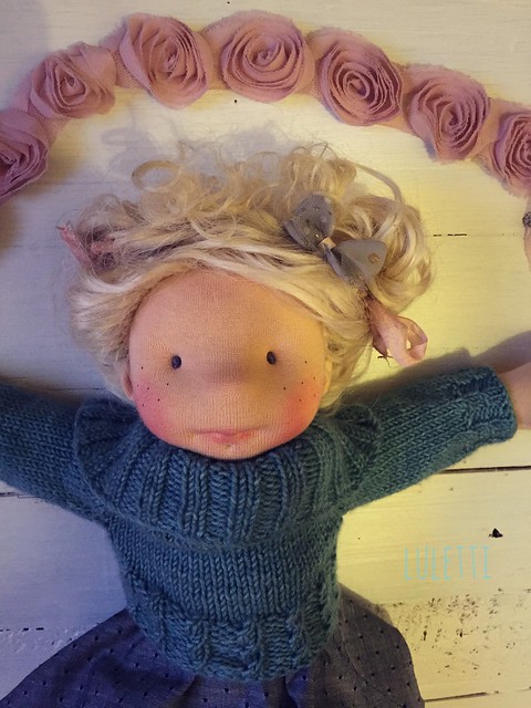 Thelma ~ a 17" Natural fiber doll by Luletti