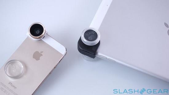 Love to play photographer can start Olloclip the external four-in-one iPad lens