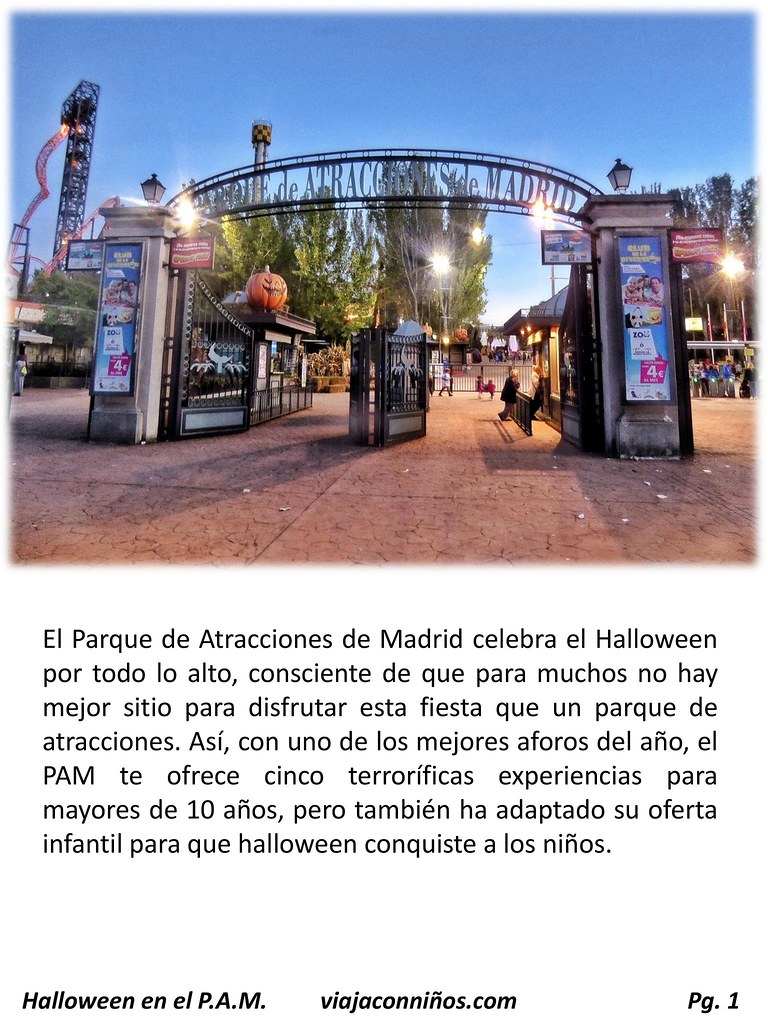 Parque de Atracciones de Madrid en Haloween