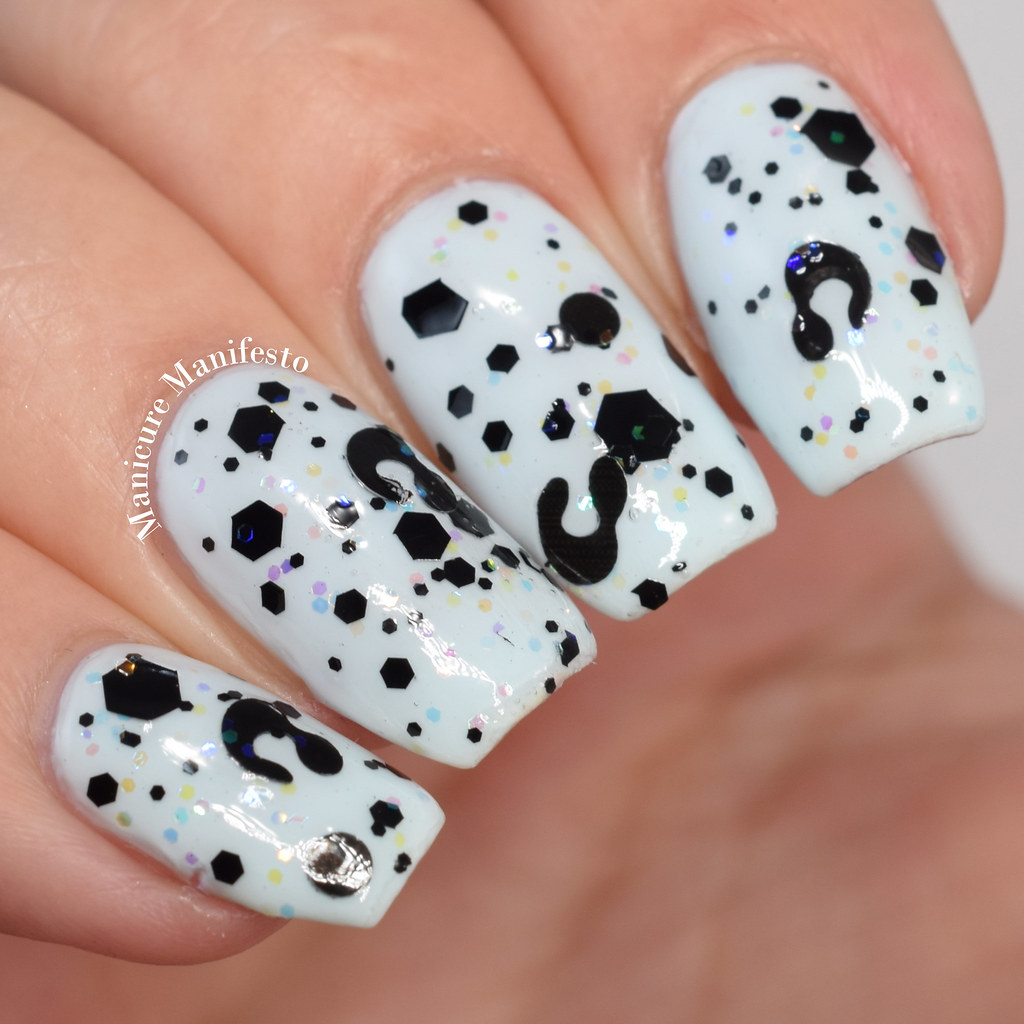 Cheetah glitter nail polish