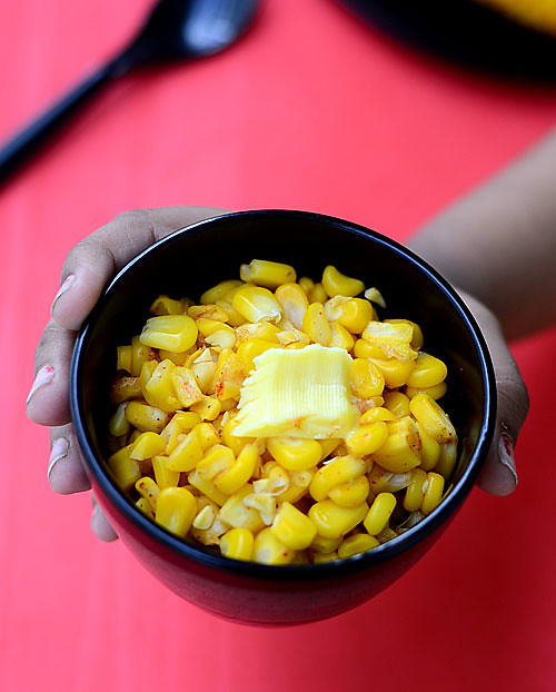 Masala cup corn recipe 