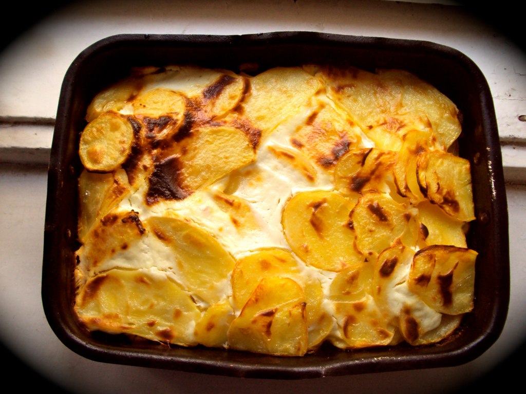 Rakott Krumpli, Layered Potato Casserole (Hungarian)