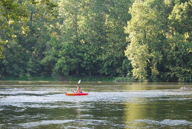 Paddlin' a kayak at Shenandoah River State Bark on a warm August day was sure funzies