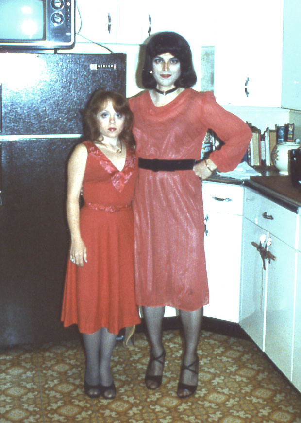 My Wife And I Before Going Out 1980  In Our Old Kitchen -8226