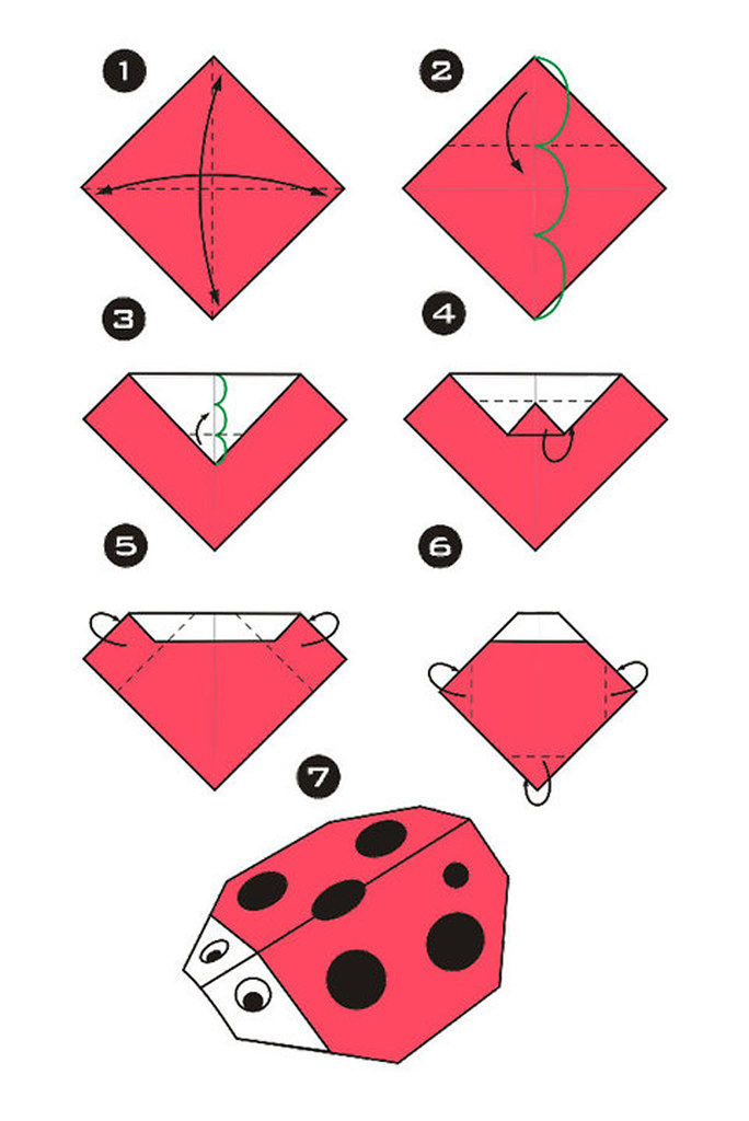 Origami Ladybird | Ninikemo Origami | Flickr