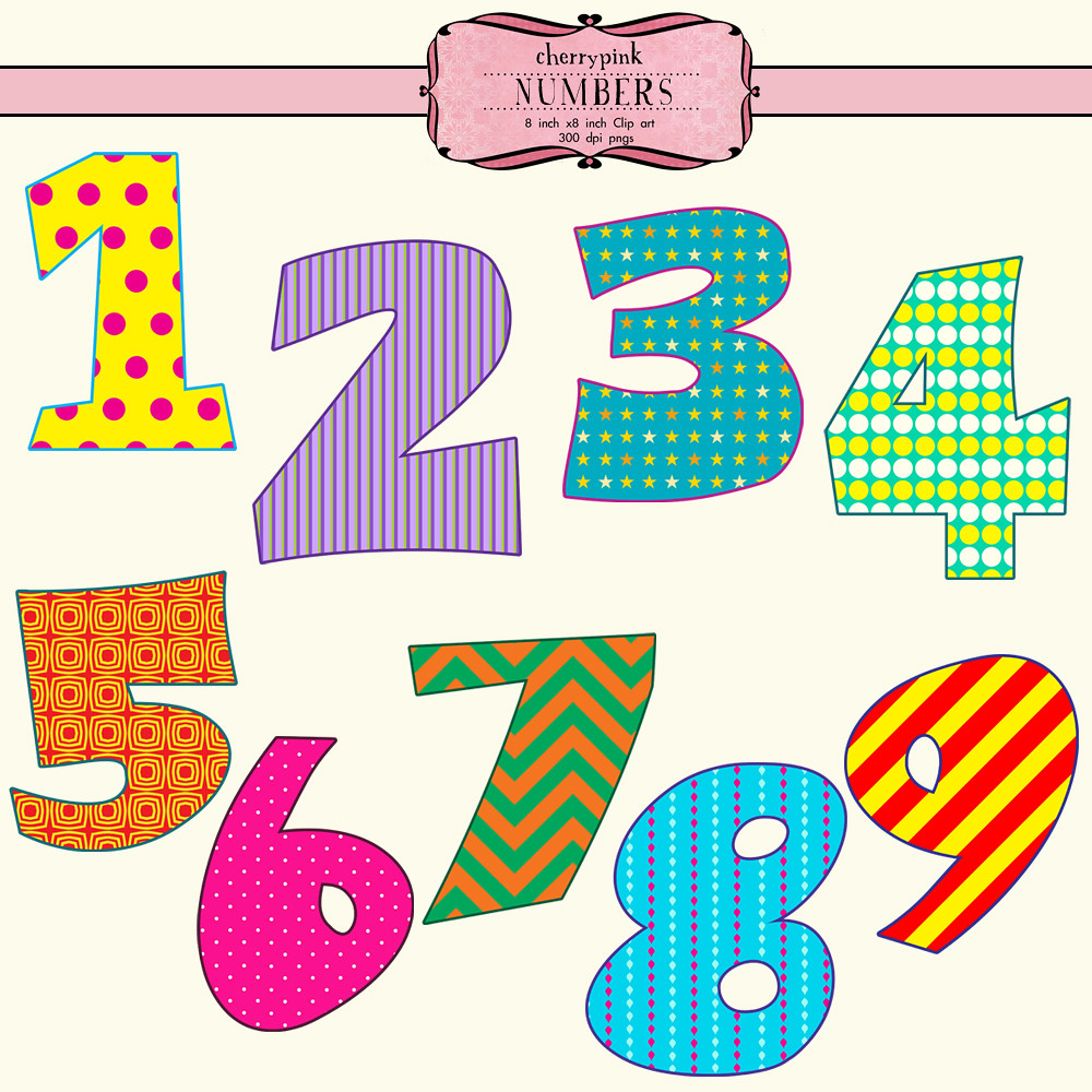 free printable numbers clipart - photo #32