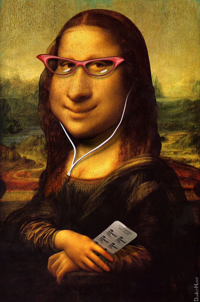 Mona Lisa - Caricature | Mona Lisa's smile courtesy of psych… | Flickr