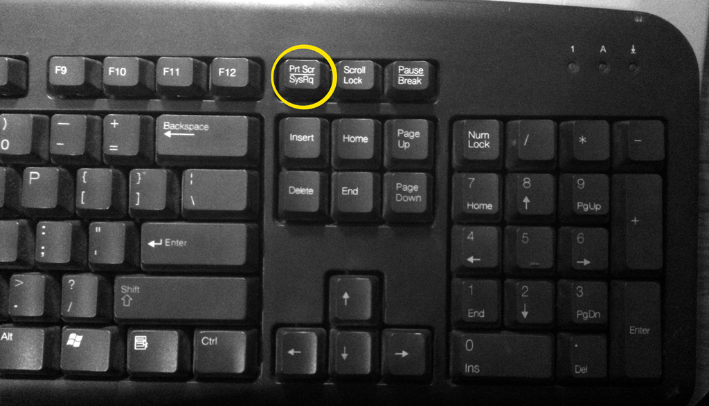  Print  Screen  button on a typical PC keyboard  A close up 
