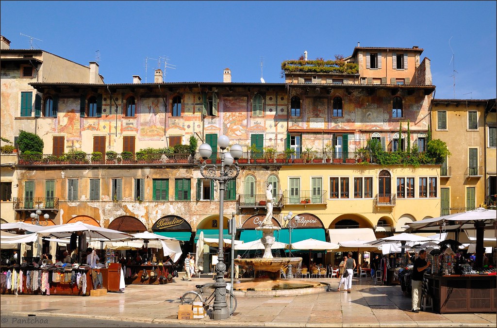 Verona : Piazza delle Erbe - 2 - EXPLORE ( #434 ) | Piazza d… | Flickr