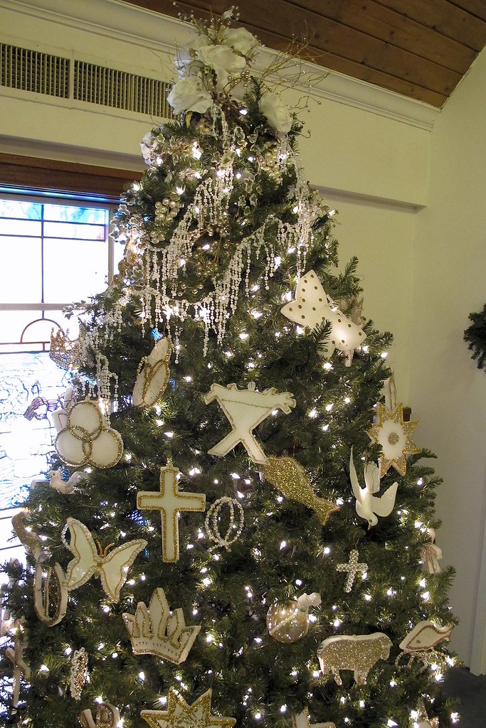 Chrismon Tree Our Advent and Christmas decorations for