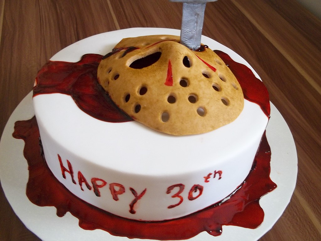 Jason cake ideas ✔ Jason Cake Holiday cakes, Food, Horror ca