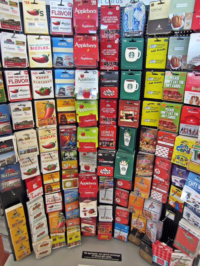 Store Cards | A wall of gift cards in a store I am the desig… | Flickr