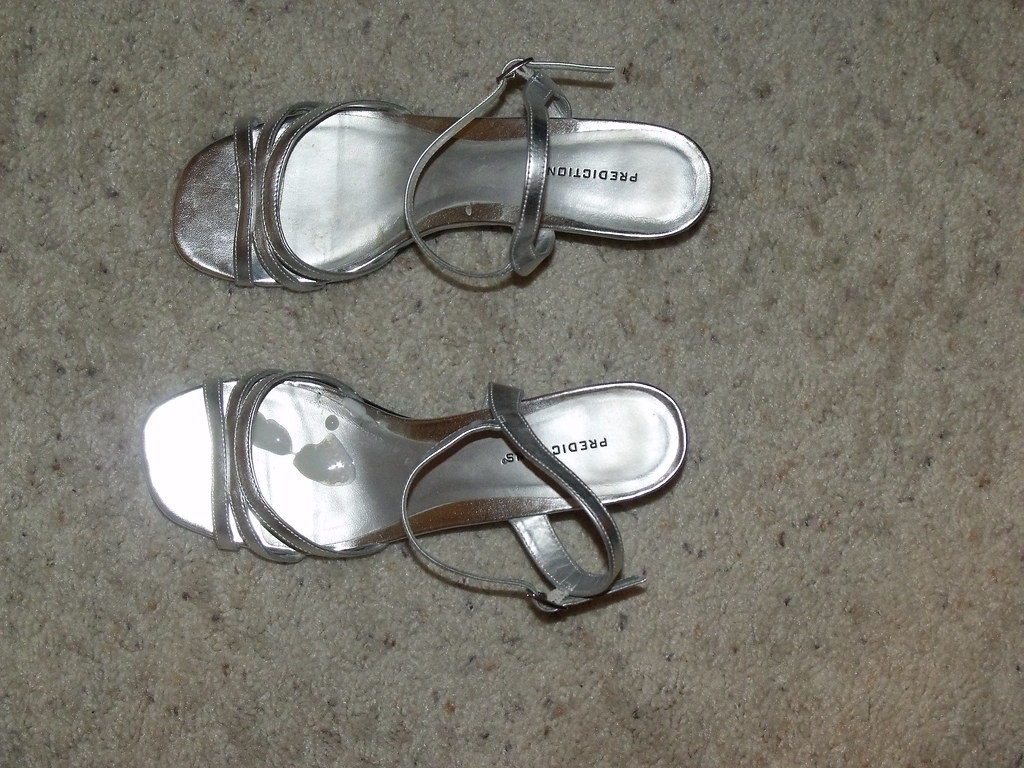 Cum on her Silver Sandals | Debsheels2 | Flickr