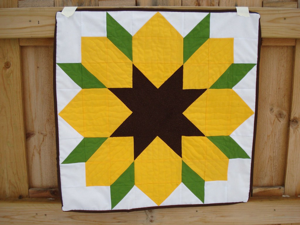 Printable Sunflower Barn Quilt Pattern It might be time to whip up an