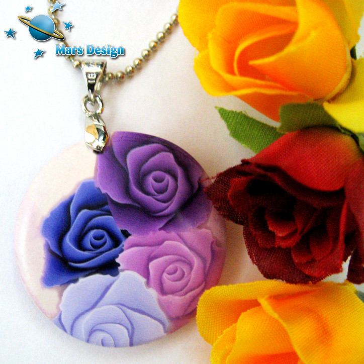 Romantic roses pendant | Marcia - Mars design | Flickr