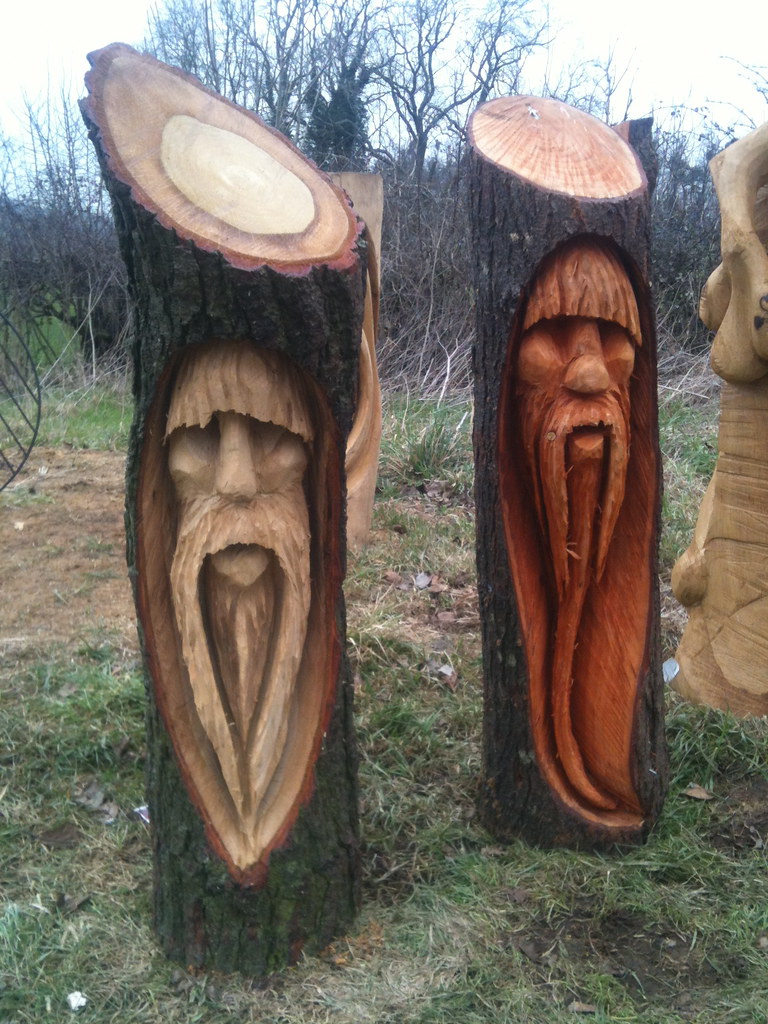 Tree wizards chainsaw carving  rob beckinsale  Flickr