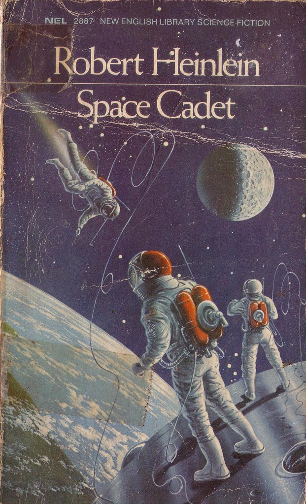 New English Library edition of 'Space Cadet' by Robert A. Heinlein.