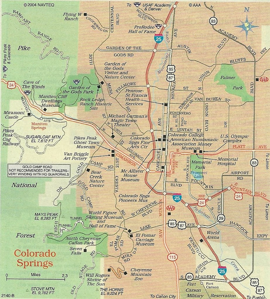 Map of Colorado Springs, 2012 A somewhat more detailed map… Flickr