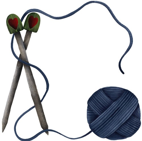 clip art yarn and knitting needles - photo #19