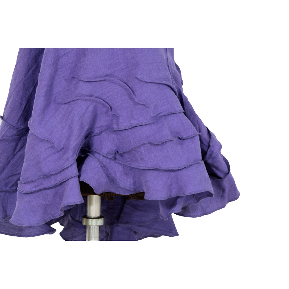 globethistlegasm purple linen freeform sculpted dress, plu… | Flickr