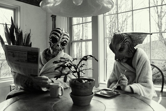 Aliens In Real Life: Breakfast | Flickr - Photo Sharing!