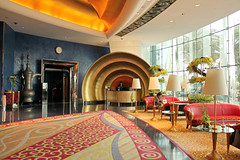 Lobby Burj Al Arab hotel. Dubai.