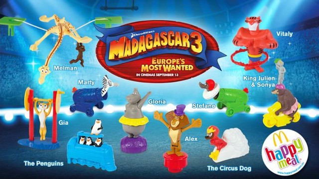 Madagascar Mcdonalds Toys 112