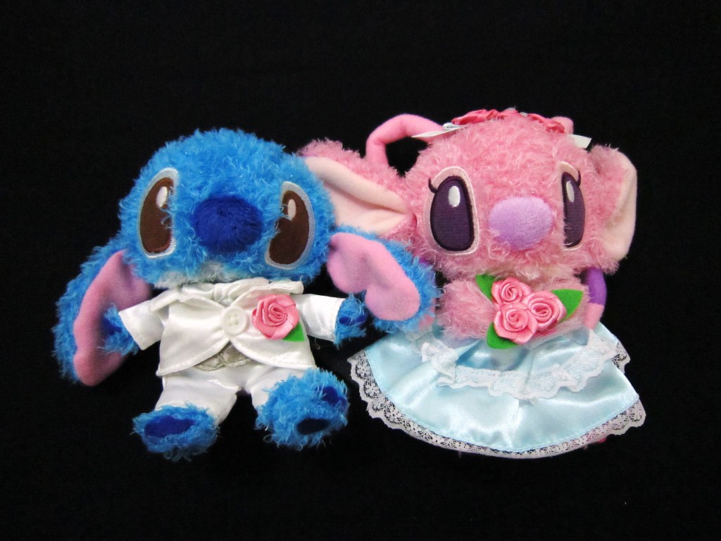 stitch and angel plush