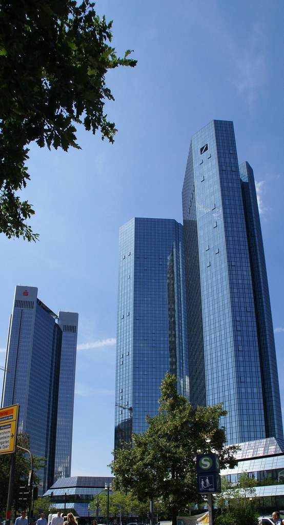 Frankfurt, Taunusanlage, Trianon und Deutsche Bank (Soll u ...